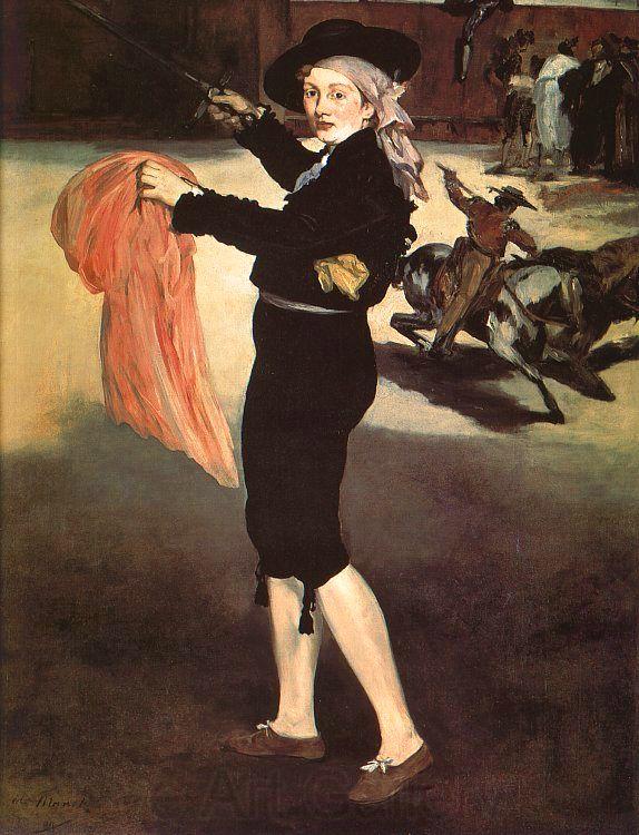 Edouard Manet Mlle Victorine in the Costume of an Espada Norge oil painting art